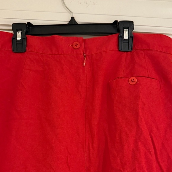 Talbots Vibrant Red Midi Skirt - Picture 4 of 8